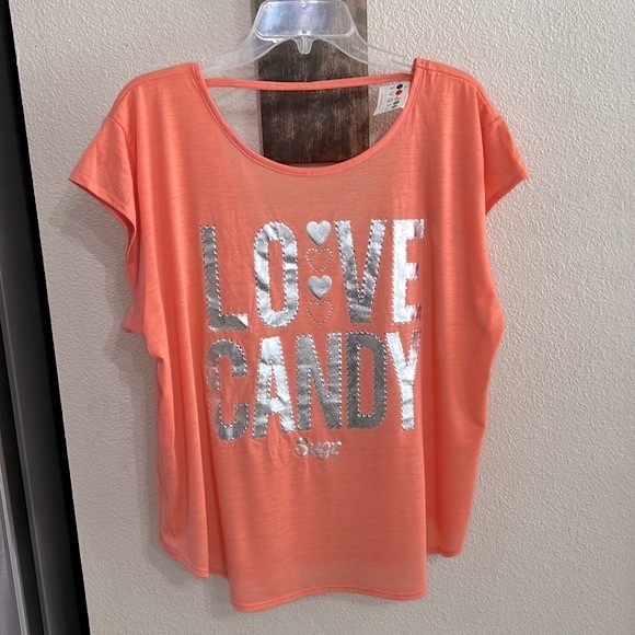Sugar Factory Love Candy foil woman’s tee - Picture 2 of 12